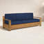 Qube 3 Person Teak Outdoor Sofa With Sunbrella Antique Beige Cushions-1414766739-1414766749