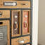 Tall Vintage Apothecary Cabinet Rustic Multi Drawer Storage for Entryway Bedroom or Living Room