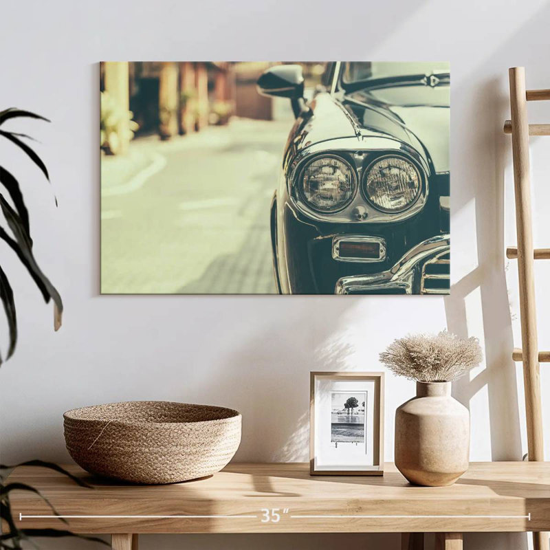 Mehar Vintage Jaguar Car, 20" H x 30" W