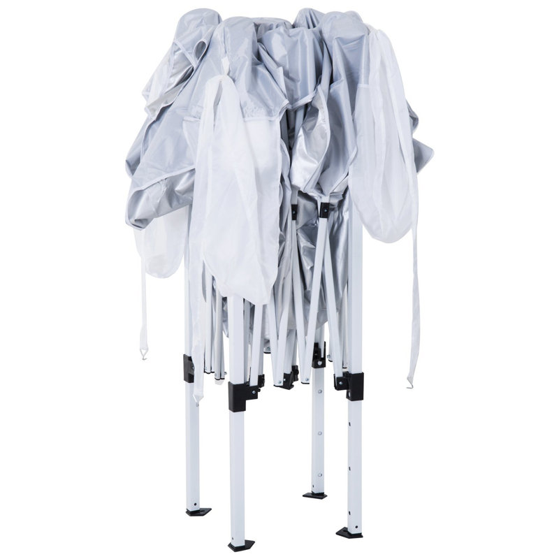 3m x 3m Steel Pop-Up Gazebo, White