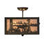 3 - Light Semi Flush Mount