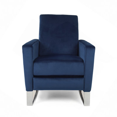 Push Back High Metal Leg Recliner