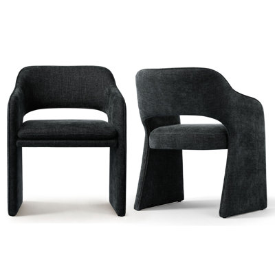 Upholstered Fabric Arm Accent Chair