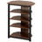 TV Stand AV Media Stand Corner Audio Tower With Storage Shelves And Steel Frame Living Room Storage