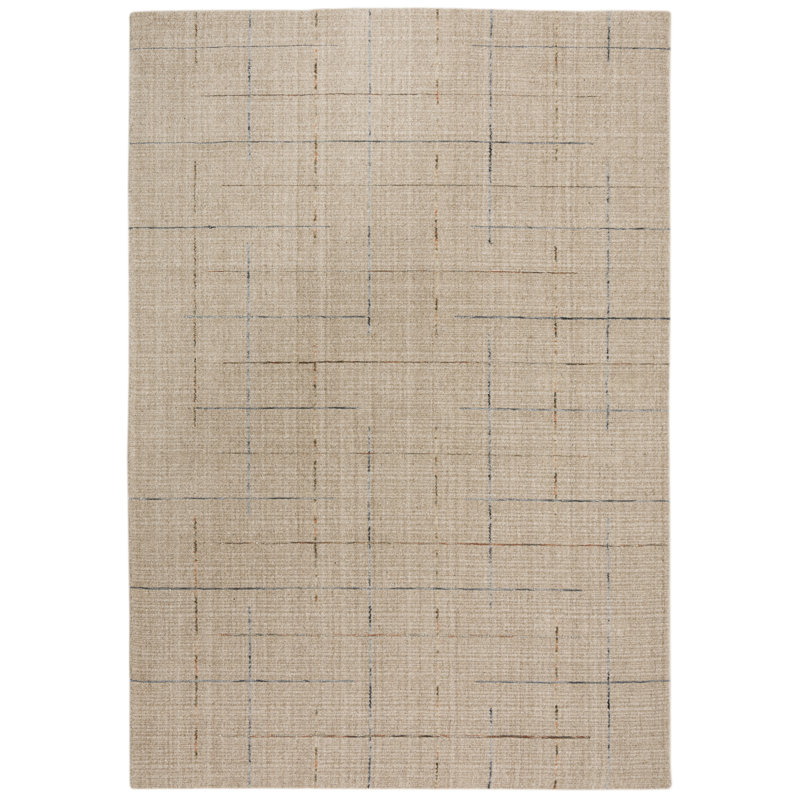 Tapis rectangulaire en laine Nuzha, Rectangle 7 pi 6 po x 9 pi 6 po