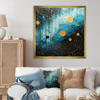 «Blue Minimalisme Moon I» sur toile