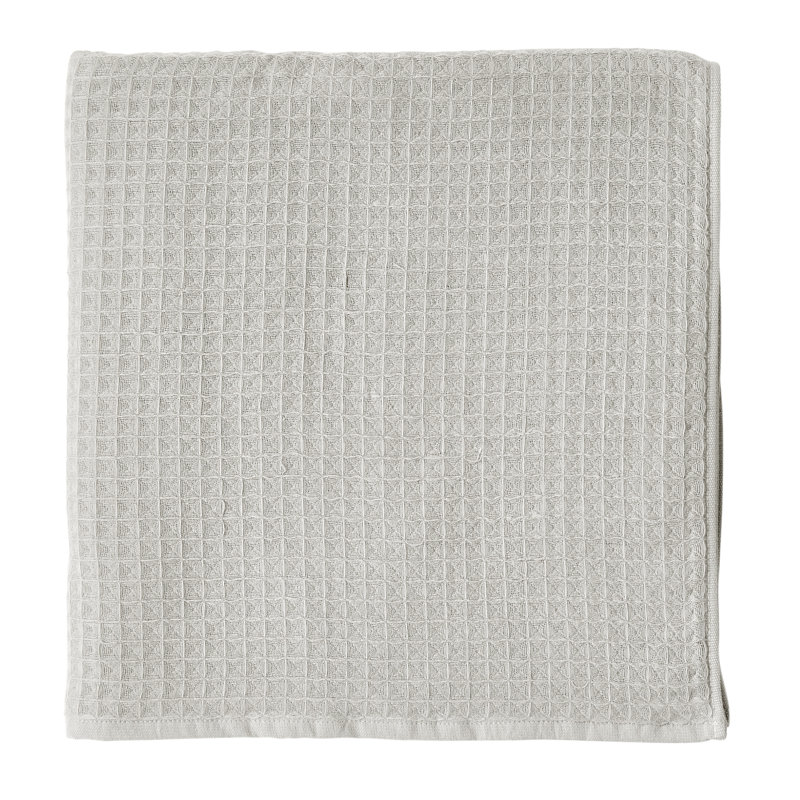 Serviette de bain 100% coton Waffle Twist, Lin, Bath Towel - 1 Pack