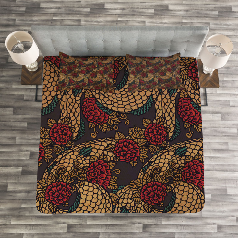 East Bedspread Set with Shams, 220 x 264 cm