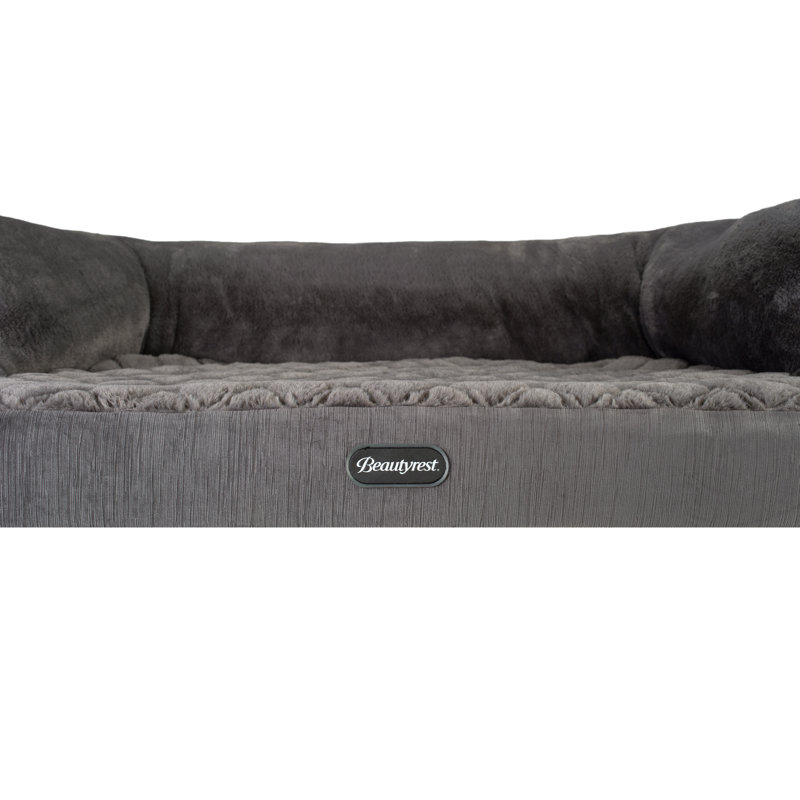 Lit pour animal de compagnie Beautyrest, Grand (l 41 po x P 30 po x H 11 po), Gris