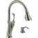 Arabella Pull Down Single Handle Kitchen Faucet with Soap Dispenser
