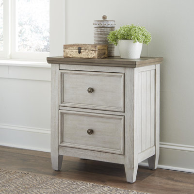 Haylee 2 Drawer Nightstand w/ Charging Station