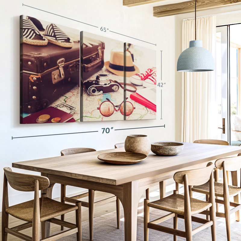 «Travel Photo Wall Art» sur toile, H 42 po x l 65 po x P 1,25 po
