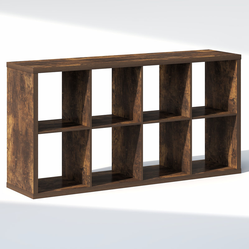Closet Organizers and Storage, 8-Cube Closet Organizer, Open Shelf Closet Storage, Extra Thick Frame for Wardrobe, Bedroom, Living Room, Amber Pine