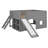 Functional Low Loft Bed With Slide And Built-In Shelves-1747412790