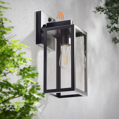 2 Pack Dusk To Dawn Outdoor Porch Wall Lights, Waterproof Exterior Wall Sconces With E26 Base For Patio Entryway Hallway Bulb Not Included