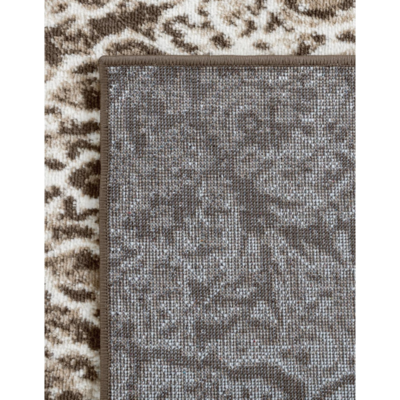 Tapis brun Affleck, Rond 5 pi 3 po, Brun