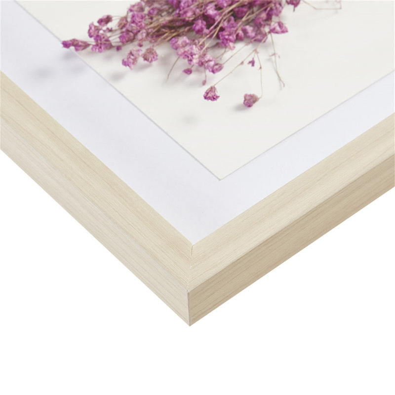 Natural Wood Frame Dried Flower Shadow Box Wall Art Set