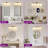  4-Light Dimmable Bathroom Vanity Light with Frosted Milk Glass Shades-291746099-291746098