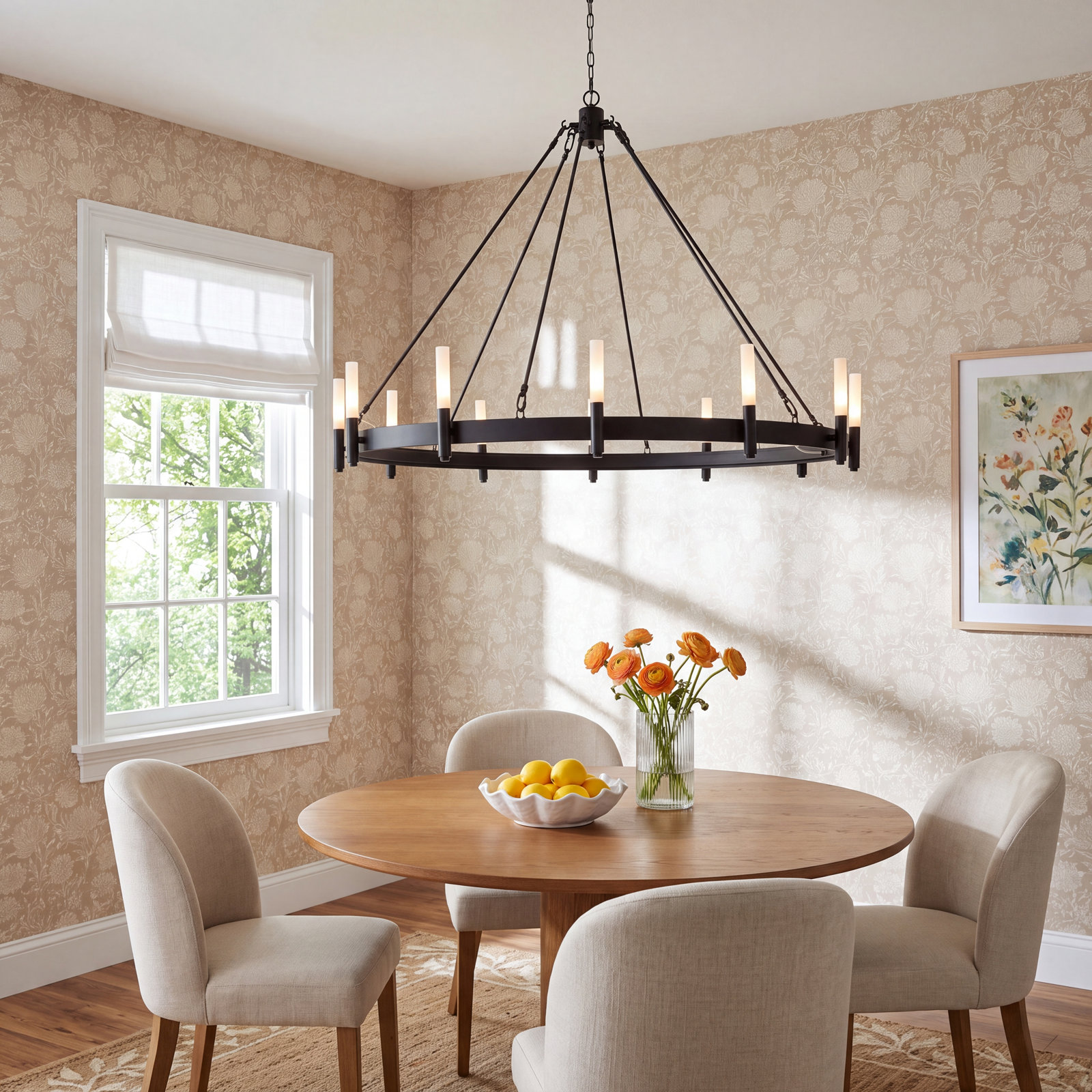 Bryden 12 - Light Dimmable Chandelier, Matte Black
