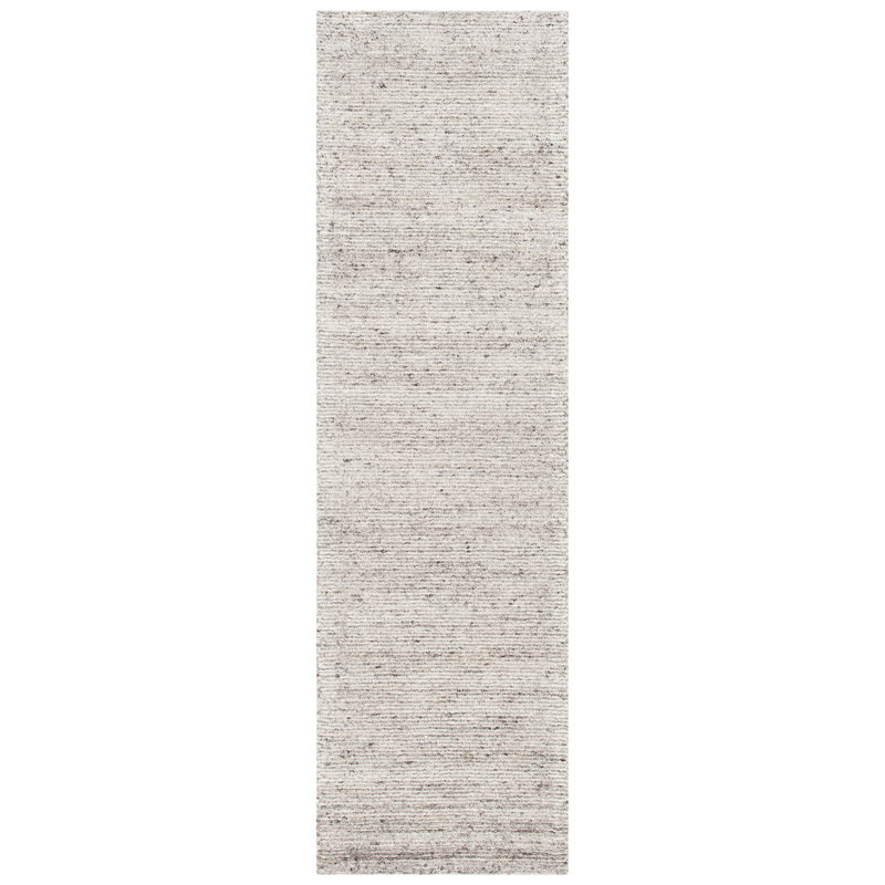 Fairlight Hand Tufted Viscose/Wool Solid Color Rug in Brown, Runner 2'3" x 6'