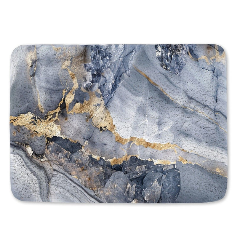 Pierceton Microfiber / Microsuede Non-Slip Bath Mat, 17"W x 24"L