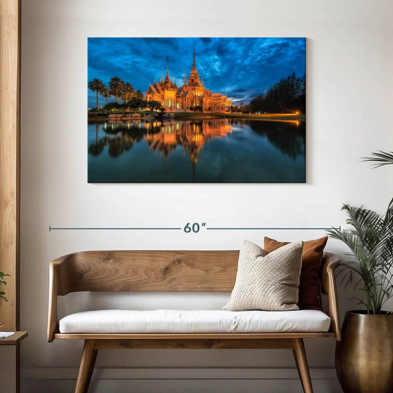 Lilie Wat Luang Phor Toh, 30" H x 45" W