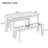 3-piece Acacia Wood Outdoor Dining Set - Diagonal Grain Table & Benches, Adjustable Foot Pads For Patio, Garden & Indoor Use