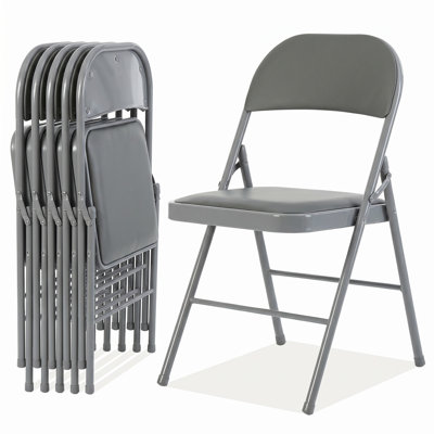 Industrial Kitchen Table With Storage Mesh Shelf & 4 Padded Metal Folding Chairs, Small Space Breakfast Nook Dinette Set