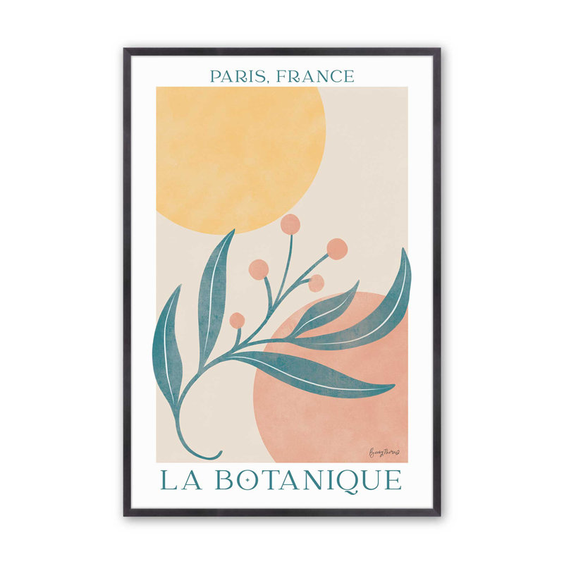 «Parisian Garden II», Cadre en zinc patiné, H 17,25 po x l 13,25 po