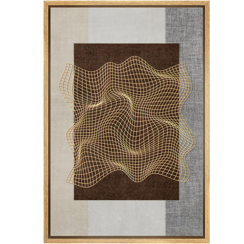 Reproduction d'art sur toile encadrée moderne et moderne, Naturel, H 36 po x l 24 po