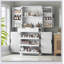 Garde-manger cannelé de 72 pouces avec 3 tiroirs à clavier et 6 tablettes de porte réglables pour un rangement polyvalent et un design élégant-438529602