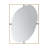 Destiny Oval Wall Mirror with Gold Frame