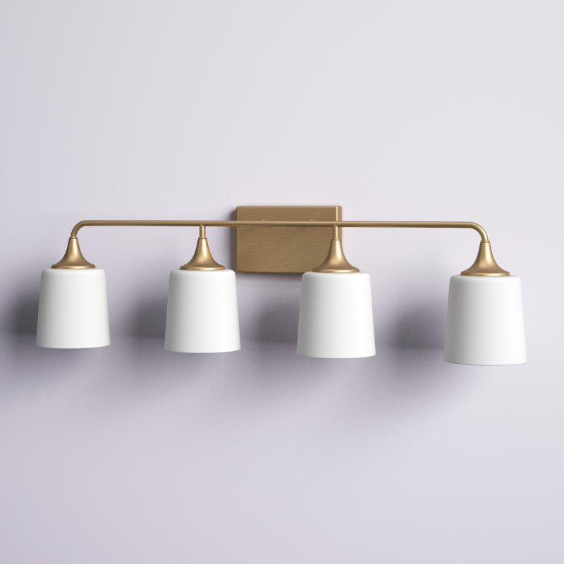 Newlyn Aged Brass 4-Light Dimmable Vanity Light