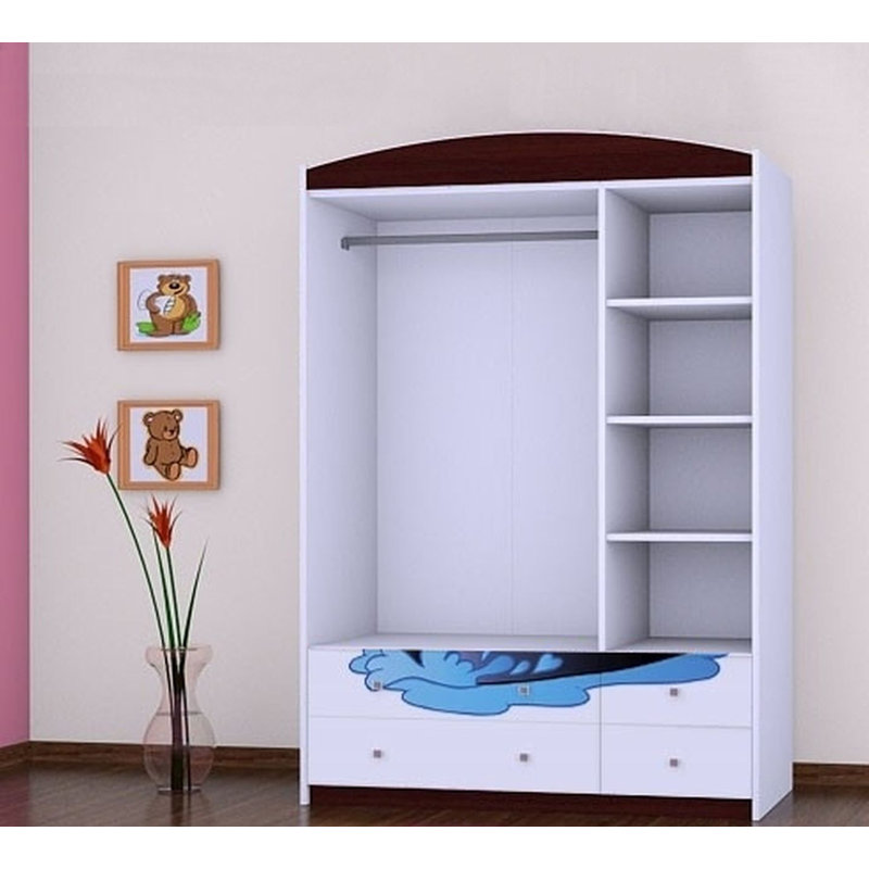 Jeb 3 Door Wardrobe, Black