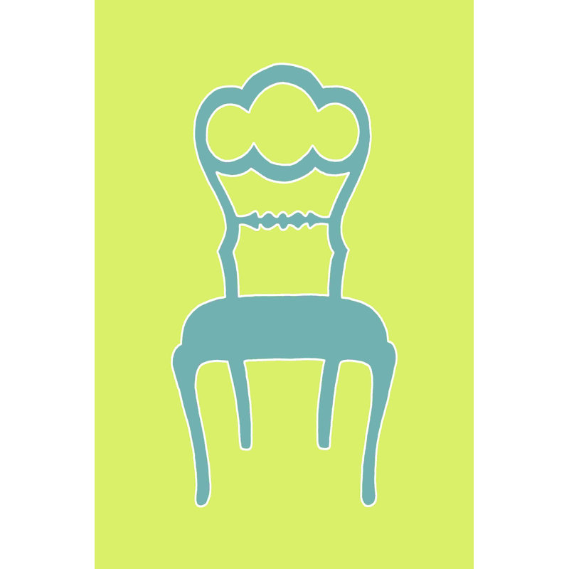 Fauteuil graphique IV, H 18 po x l 12 po