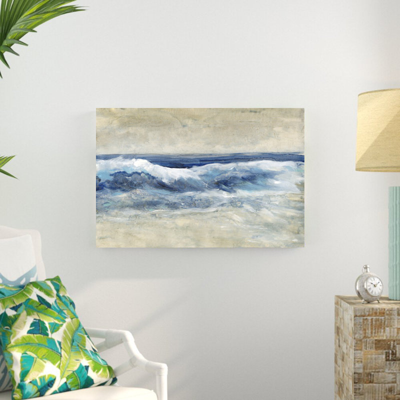 Breaking Shore Waves I par Timothy O 'Toole - peinture sur toile tendue, H 24 po x l 36 po, No, Toile tendue