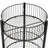 33" H X 18" W - 2-Tier Black Circular Wire Dump Bin Display