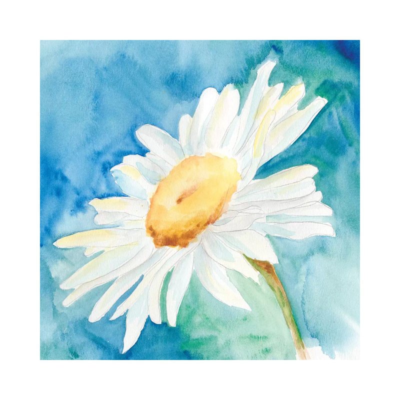 Daisy Sunshine I by Regina Moore - Wrapped Canvas Painting, 30.48 cm H x 30.48 cm W