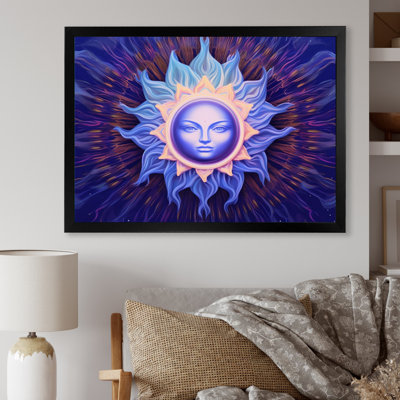 Vishuddhi Vision, troisième chakra bleu, reproduction sur toile