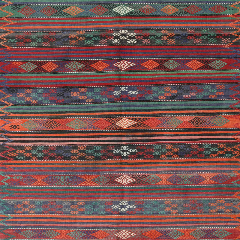 Southwestern Indoor Rug, Square 3'