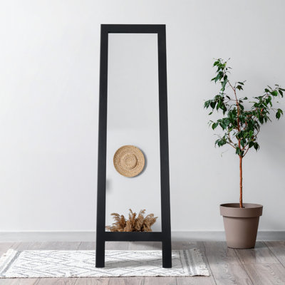  Miroir noir sur pied 64 po x 18 po Sylvio