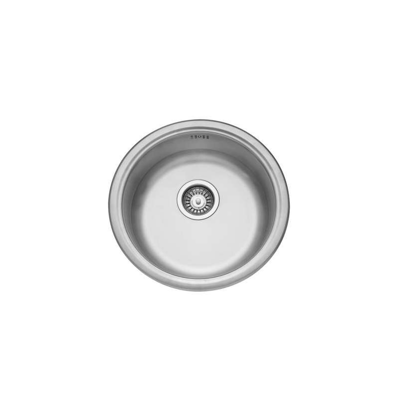 Round bowl 450mm brushed finish