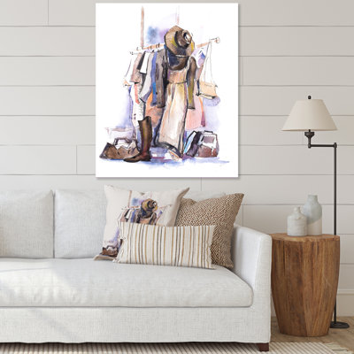 " Casual Clothing Shop In Shopping Mall " Color Photography Painting