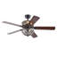 Ventilateur de plafond en cristal à 5 pales de 52 po avec ensemble d'éclairage inclus-2117297956-2117297955