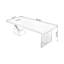 Bureau d'écriture rectangulaire en bois massif brun noisette-1426406115