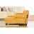 Spacious U-Shaped Living Room Center Of Attention With Dual Chaise Lounges, Storage Pockets, And In Yellow Sectional Two Side Storage, For Media-2124886646-2124886634