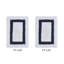 Ensemble de tapis pour salle de bain 2 pièces 100% coton 2370 g / m² Broshouse, tapis de salle de bain touffeté ultra moelleux, super absorbant certifié OEKO-TEX®, réversible, lavable à la machine, confort semblable au spa, blanc / bleu marine-1897437775-1922298102
