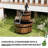 Garden Wooden Weatherproof 2-tier Floor Fountain-953468621