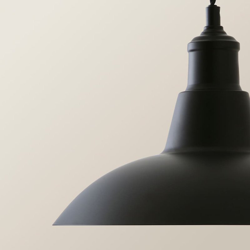 3 - Light Matte Black Pendant, No