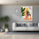  «Bright Energy 4» par Annie Warren, art mural sur toile, 40 po x 54 po
